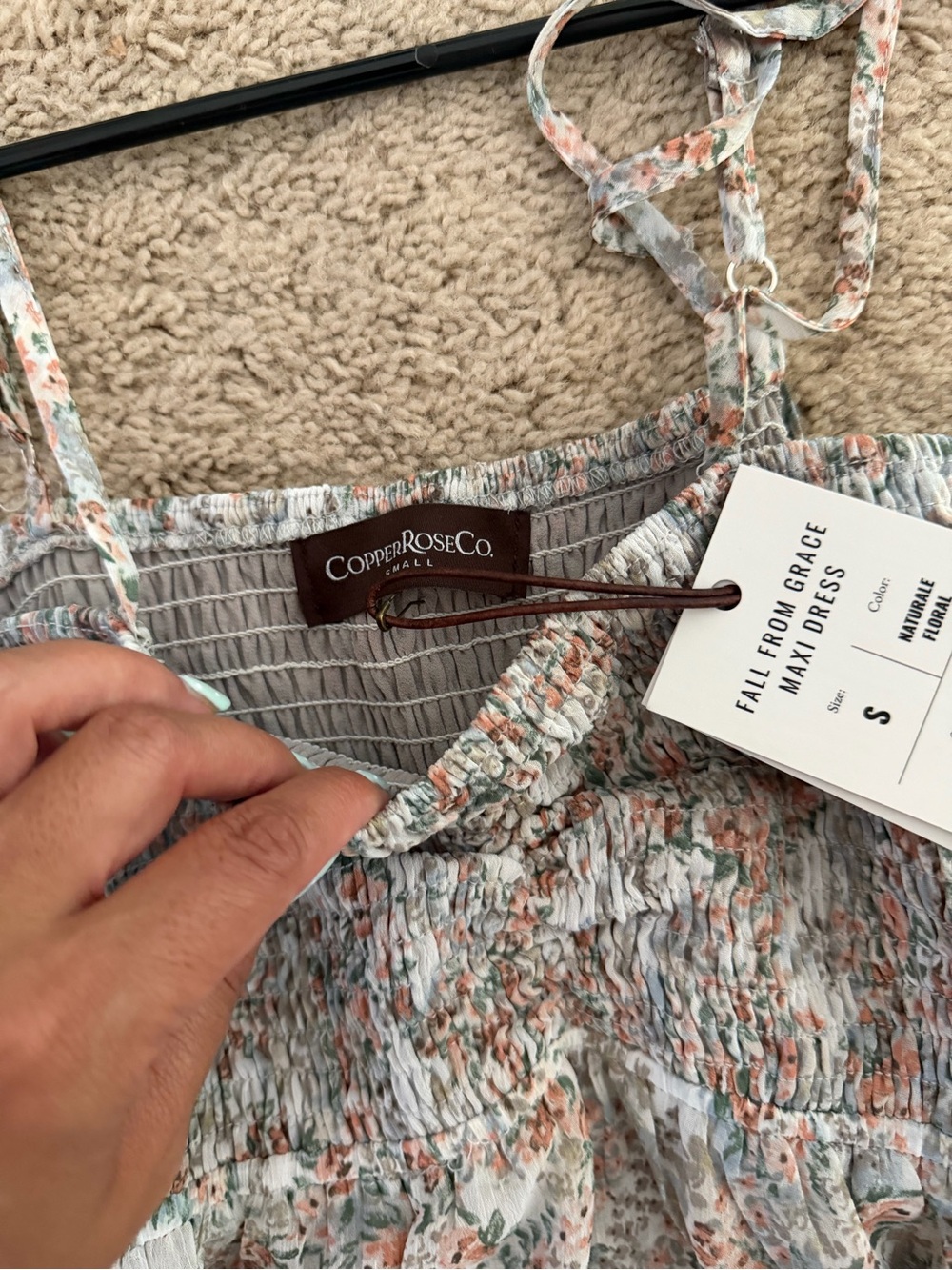 Copper Rose Co. Light Floral Ruffle Tiered Maxi Dress - Picture 4 of 5